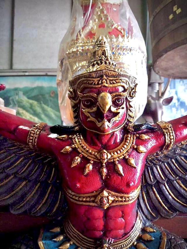 พญาครุฑแขวนผนัง ขนาด70ซม ครุฑหน้าเทพบุตร 4