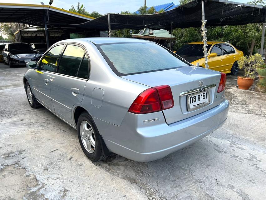 Civic ไดแมนชั่น ปี2001 ออโต้ มือเดียวป้ายแดง สีเดิม ไม่เคยแก๊ส 5