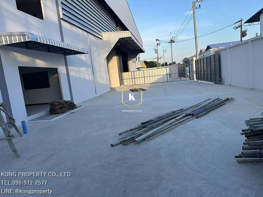 ให้เช่าโกดัง สร้างใหม่ สวนหลวง กระทุ่มเเบน สมุทรสาคร พื้นที่ 2,000ตรม 4