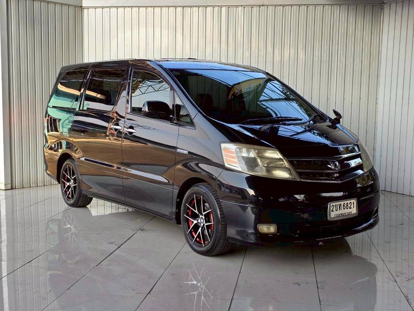 TOYOTA ALPHARD 2.4 HYBRID ปี 2007 สีดำ เกียร์ A/T โฉม ปี02-15