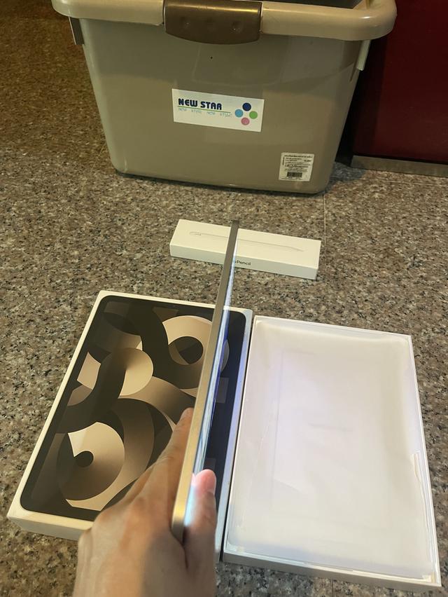 ขายiPadAir5 M1 สีหายากStar Light 256กิ๊กสูนTrueมีกล่องไร้รอยตกใช้งานดีถูกๆ 5