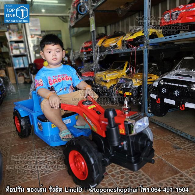 แม็คโครไฟฟ้าเด็กนั่งขับได้ แทรกเตอร์ อีแต๊ก รถไถ รถตักดิน backhoe เด็กเล่นนั่งขับได้ ของเล่น ส่งถึงบ้านเก็บเงินปลายทาง ส่งจากรังสิต 064-491-1504 11