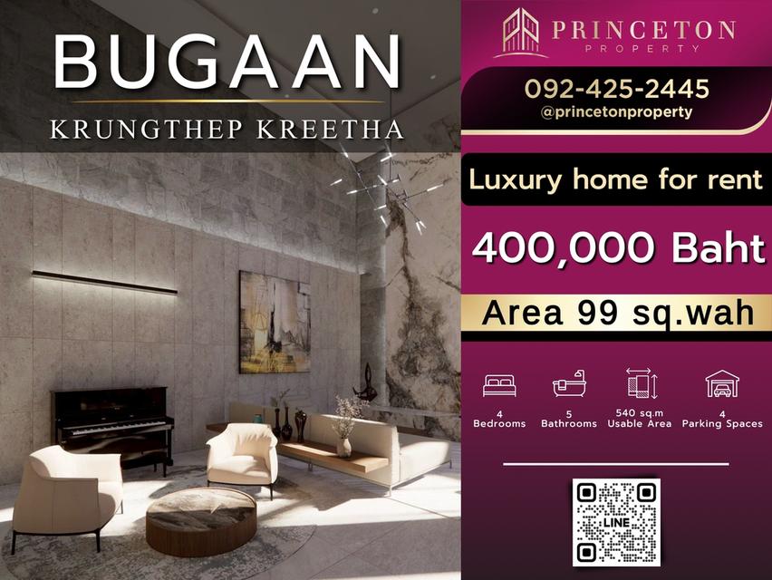 Luxury House For Rent Bugaan Krungthrep Kreetha by Sansiri 1