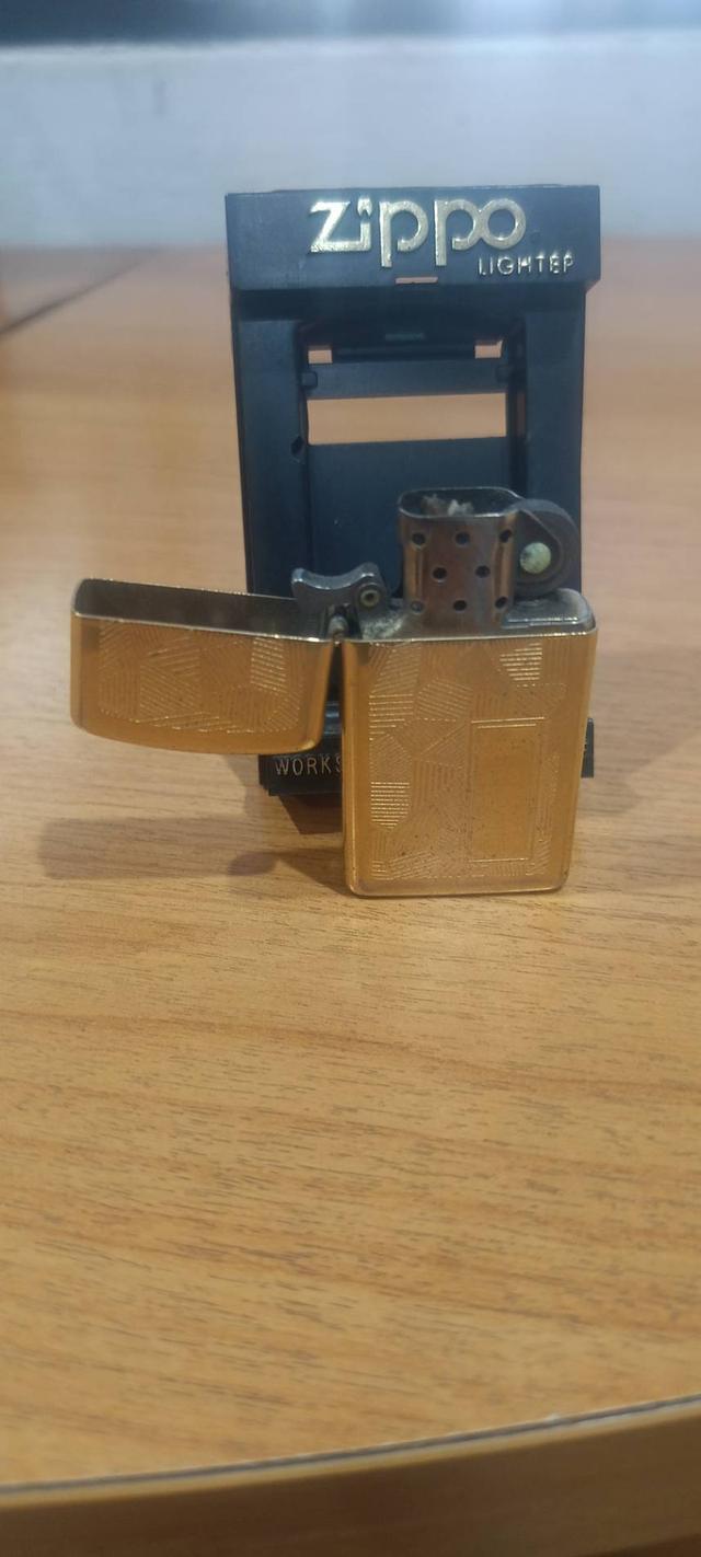 ของสะสม ไฟแช็ค Zippo Vintage ทองเหลืองแท้ รูปที่ 3