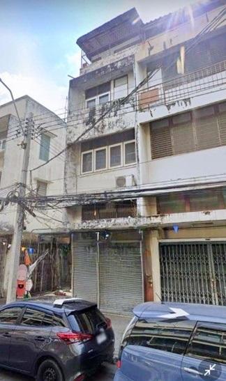 MRT สนามไชย 800 ม. ให้เช่าอาคาร1 คูหา 4 ชั้น+1ชั้นลอย หลังมุม 33 ตร.วา. 545 ตร.ม ริมถนนบริพัตร.2-3นอน 3 น้ำถ.เจริญกรุง 2