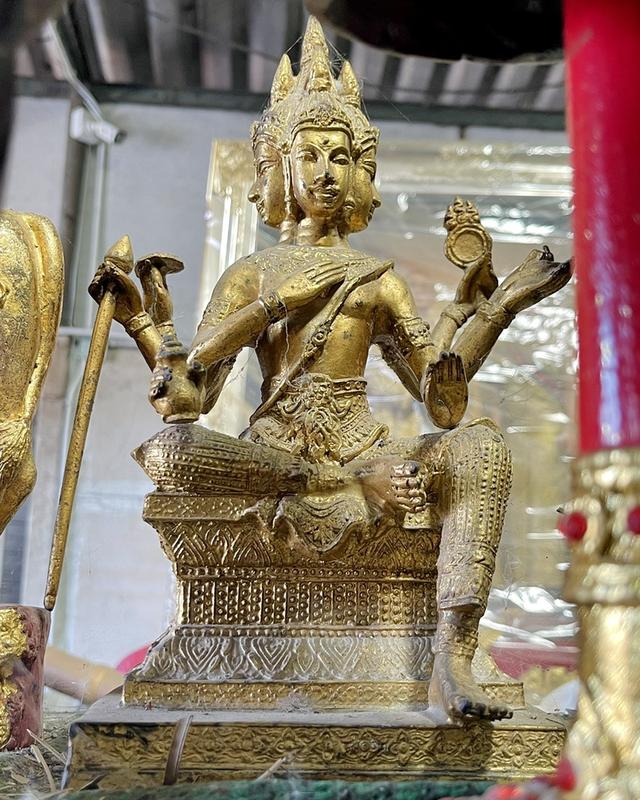 พระพรหม หน้าตัก5นิ้ว พระพรหมทองเหลือง พระพรหมเก่า