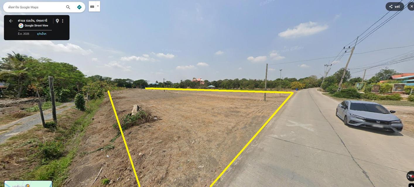 ที่ดินริมคลองให้เช่า5ไร่ บ่อเงิน20 ลาดหลุมแก้ว ปทุมธานี 3