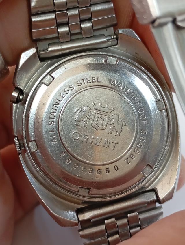 Orient วินเทจ Auto 2หน้าต่าง ปี1961 เดินดีปกติ กระจกมีรอยนิดหน่อยตามอายุ สายเดิมแน่นๆ ชอบทักได้ รูปที่ 6