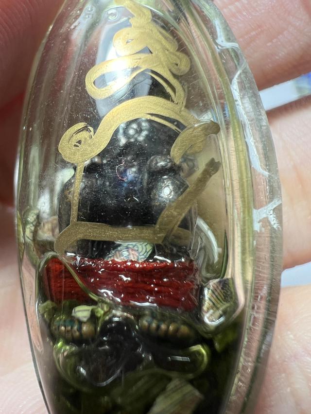 ⚰️ The Golden Oil Spirit: Look Krok Thep Rit "Wealth Caller" (Inlaid in Nam Man Prai) - Kruba Dhammamuni 2010 รูปที่ 2