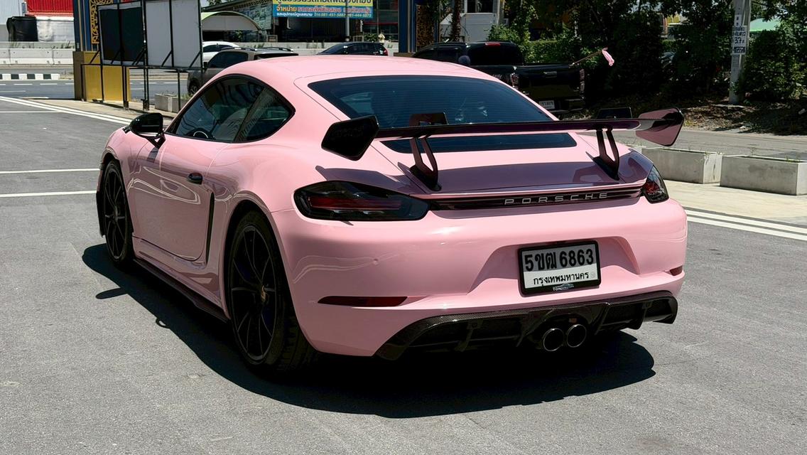 💖 PORSCHE 718 CAYMAN 2.0 Turbo 2018 💖 สีดำดุดัน WRAP ชมพูสุดคิวท์ 🖤🎀 แต่งหล่อจัดเต็ม พร้อมซิ่ง! รูปที่ 15