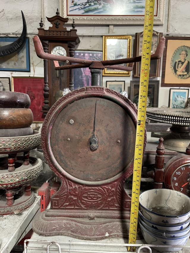 ตาชั่งโบราณ ขนาดชั่ง60กิโล กิโลโบราณ หน้าปัดทองเหลือง