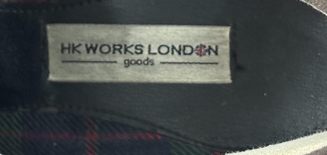 รองเท้าบูทสั้นส้นสูงหลังกลับ HK WORKS LONDON ขนาด26-26.5cmHK WORKS ลอนดอนรองเท้าบูทสั้นแบบมีแถบยางยืดด้านข้าง สีน้ำตาล รูปที่ 5