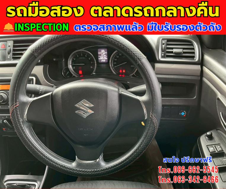 🚘ปี2021 Suzuki Ciaz 1.2  GL ติดแก็ส LPG  ⭐ไมล์แท้ 51,xxx กม. 📌เกียร์ธรรรมดา  ✨ประหยัดน้้ำมัน  ⚙️เครื่องเบนซิน ติดแก็ส LPG ถังโดนัท  9