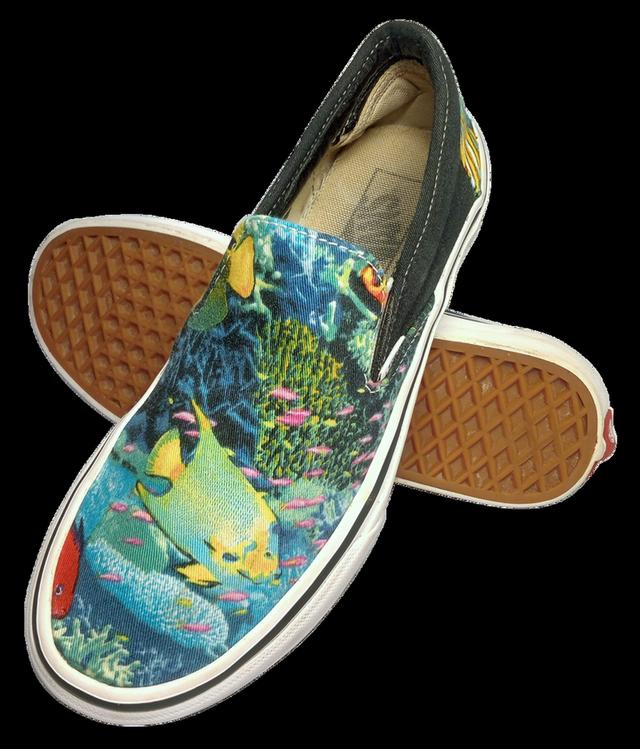 VANS ผ้าใบแบบสวม มือสอง สภาพเหมือนใหม่ จัดส่งฟรี! เก็บปลายทาง