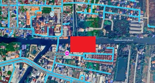 สนามบิน สุวรรณภูมิ 800ม.ให้เช่าที่ดินถมแล้ว ใหญ่มาก ถ.ลาดกระบัง 1-9 โรบินสันลาดกระบัง 3.3กม วัดลาดกระบัง 400 ม.. ติดคลอง 3