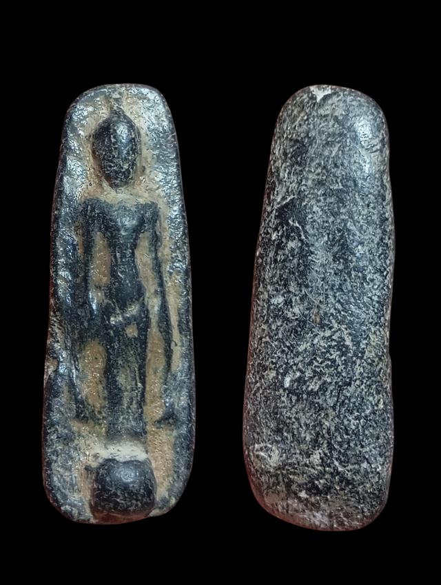 พระร่วงเปิดโลก ยืนตอ พิมพ์เล็ก เนื้อดินเผา กรุเตาทุเรียง จ.สุโขทัย สวยเดิมคลาสิค