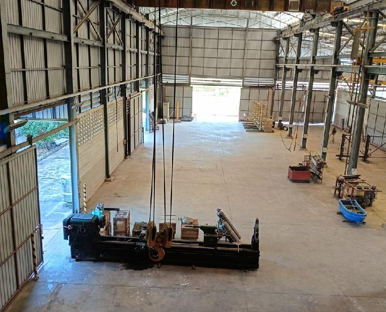 ให้เช่าโกดัง มีเครนพร้อมออฟฟิศ 4 ชั้น / ทำเล คลอง 6 ธัญบุรี / ถนนเลียบคลองหก 5