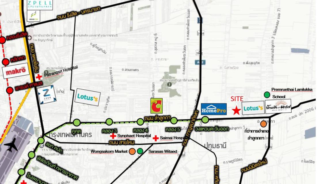 ขายที่ดิน ลําลูกกา คลอง 6 ที่ดินทำเลดีราคา 22,000 /ตร.ว (323MB) 3