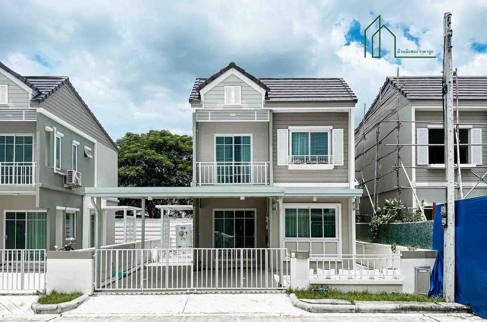 บ้านแฝด เดอะวิลเลจ รังสิต-วงแหวน ถนน เลียบคลอง 5 ราคาถูก  1