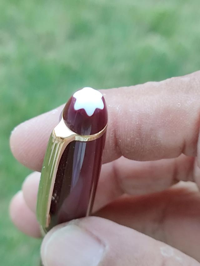 ปากกา มองบลังค์ 164 รุ่น Montblanc Meiterstuck 164 Burgundy with Gold Trim Ballpoint Pen รูปที่ 6