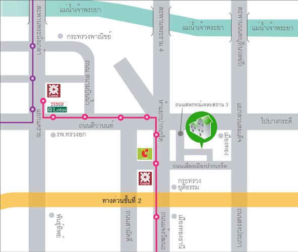 ขายทาวน์เฮ้าส์ 2 ชั้น พร้อมอยู่ ทำเลติวานนท์–ปากเกร็ด 19