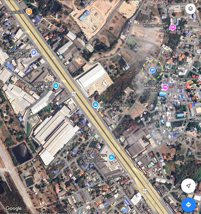 ขายที่ดิน 80ตร.วใกล้นิคมอมตะซิตี้ชลบุรี ห่างจากถนนบายพาสเลี่ยงเมืองชลบุรี 500เมตร หน้ากว้าง 18เมตร ลึก 18เมตร ถมแล้ว ตำบลนาป่า เมืองชลบุรี 7