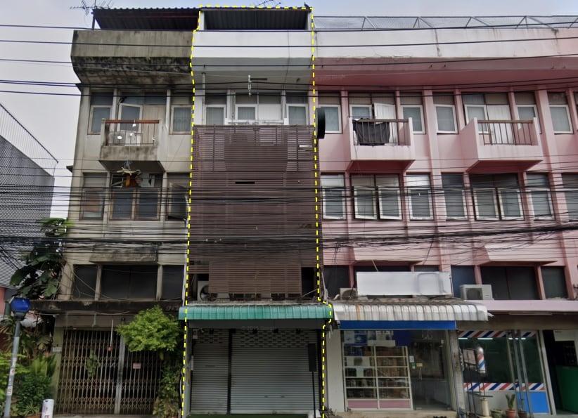 ตึกแถว ขายอาคารพาณิชย์ 4 ชั้น 16 ตร.ว. ถ.ประชาราษฎร์บำเพ็ญ ตรงข้าม รร.จันทร์หุ่นบำเพ็ญ 2