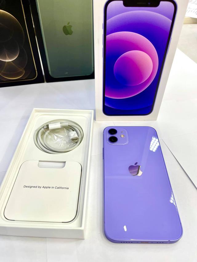 ขาย IPhone 12 128G สีม่วง ครบกล่อง 1