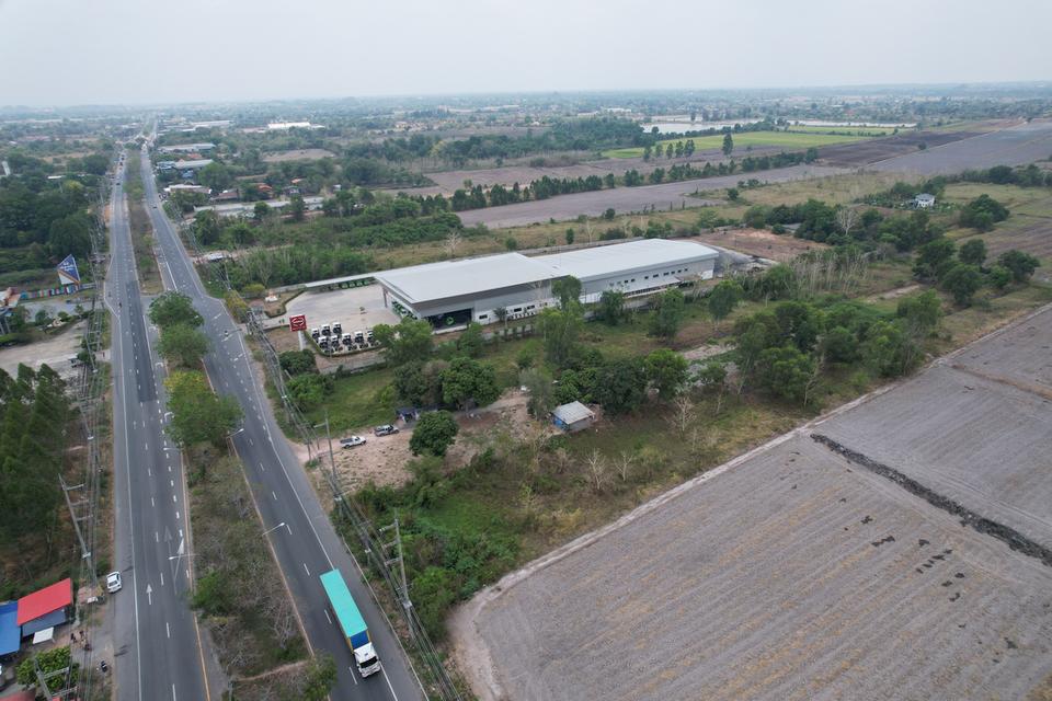 ขายที่ดิน 4 ไร่ 33 ตารางวา ติดถนนหลวงเส้นหลัก (สุวรรณศร 33 นครนายก - บ้านนา) มีโฉนด ขายถูก 4