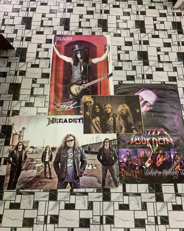ชุดโปสเตอร์ วงRock 4 ใบ