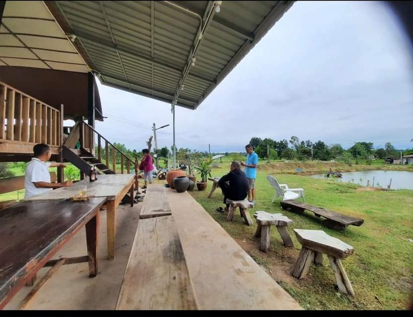 บ้านที่ดินรีสอร์ทร้านอาหารบ่อตกปลาห้องพัก​คาเฟ่​ 11