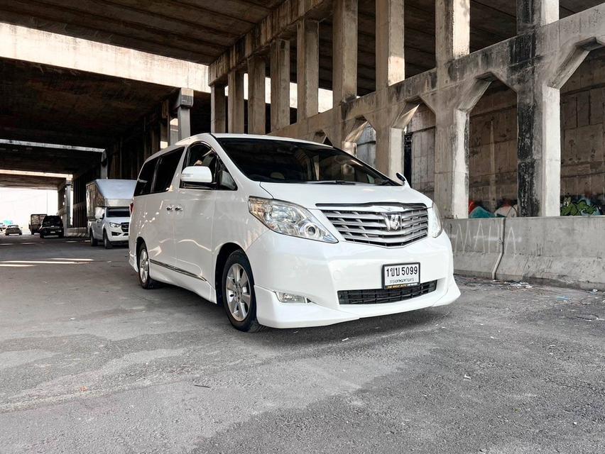 Toyota Alphard 2.4V ปี 2010 โฉม ปี 08-14 เครื่องเบนซิน เกียร์ Auto สีขาว ไมล์แท้เพียง 222,763 km. 3