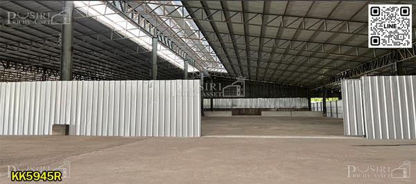 โกดังให้เช่า ราคาถูก 50 บาท/ตร.ม. นครปฐม แบ่งเช่าได้ 500-4,000 ตร.ม. ถนนกว้าง เดินทางง่าย เทรลเลอร์เข้า-ออกสะดวก ใกล้แม็คโครนครปฐม-KK5945R 4