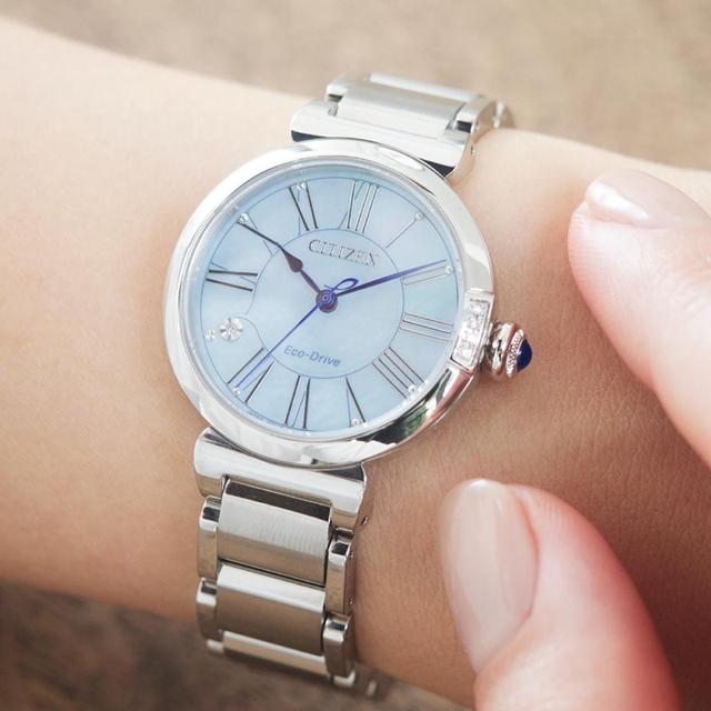 Citizen L"May Bells" EM1060-87N Eco-Drive มือสอง สภาพ99.99%