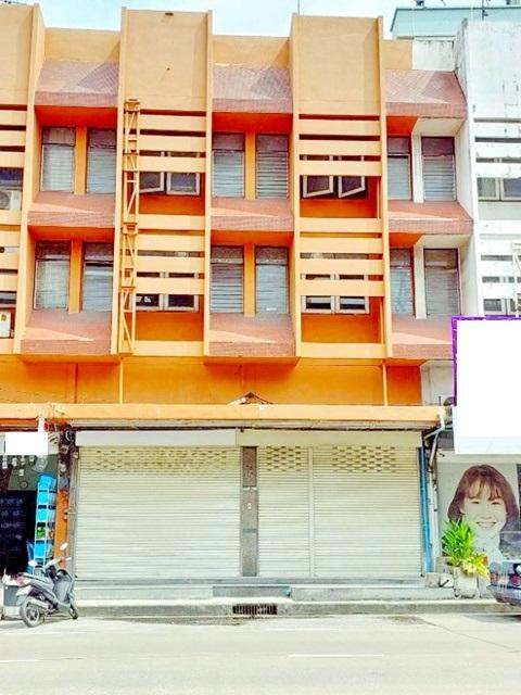 6นอน ให้เช่าอาคารพาณิชย์ 3ชั้น 2คูหา 38ตร.วา. 450ตร.ม. แฮปปี้แลนด์ MRTบางกะปิ 1.5กม. ทำเลดี ติดถนนใหญ่ คลีนิค ร้านมือถือ 7