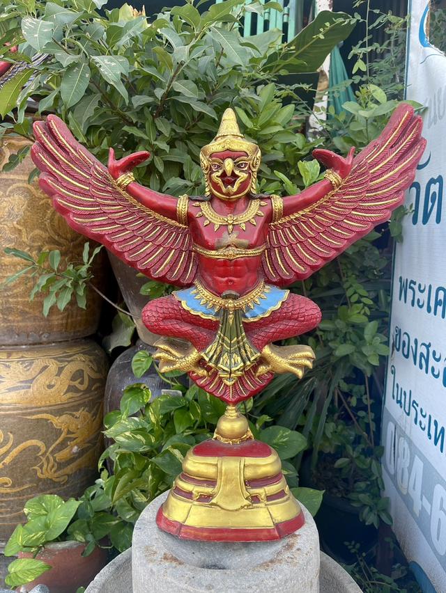 พญาครุฑ ลอยองค์ ขนาดกว้าง50ซม รูปหล่อพญาครุฑ พิมพ์เทพบุตร