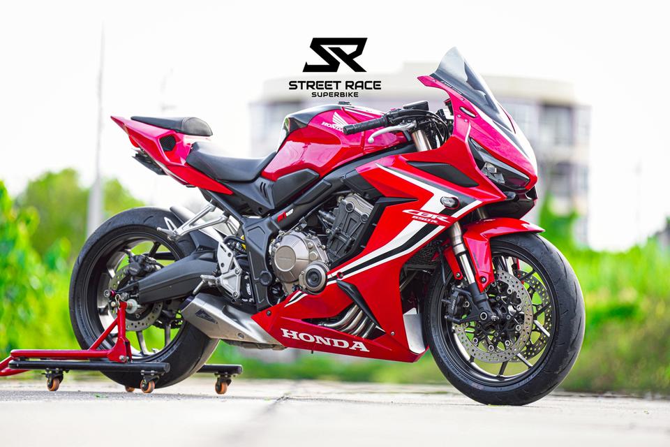 Honda CBR650R 2019 แดง รถปี 2019 รถสวย สภาพดี ท้ายสปอรท ของท่วม 7