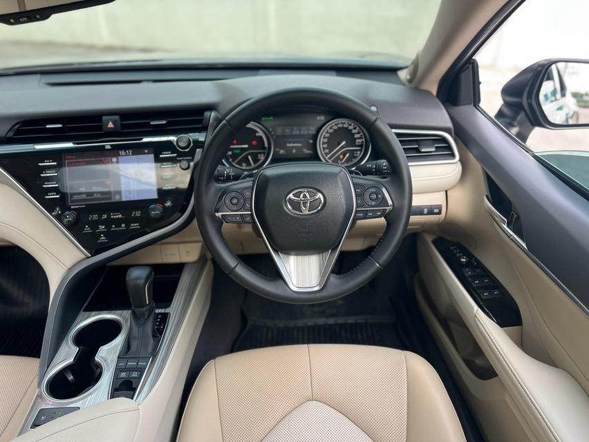TOYOTA CAMRY, 2.5 HEV PREMIUM LUXURY ปี 2019 โฉม ปี18-24 สีดำ ตัวท็อปสุด รูปที่ 8