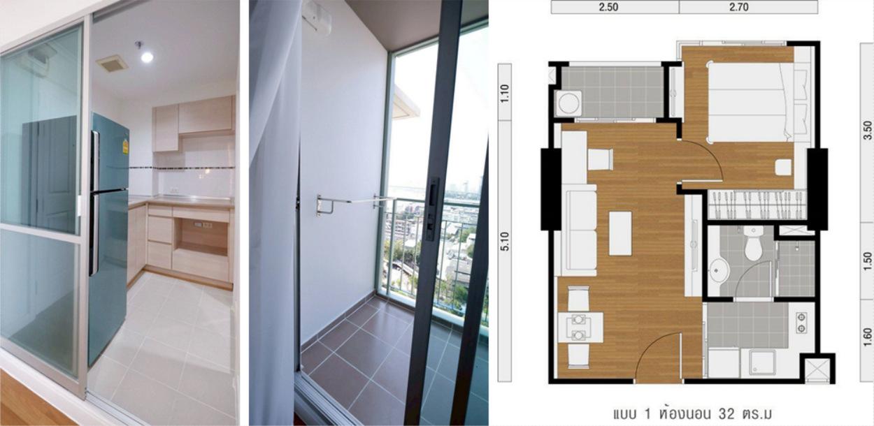 Owner post ลุมพินี พาร์ค ริเวอร์ไซด์ พระราม 3 ห้อง 1 นอน วิวโค้งแม่น้ำ แต่งครบ ฟรีดาวน์ กู้ได้เต็ม 10