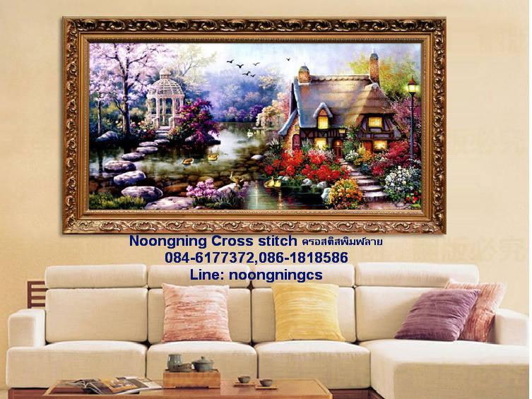 ร้าน Noongning Cross stitch ครอสติสพิมพ์ลาย จำหน่ายอุปกรณ์ครอสติส ภาพติดเพชร7 4