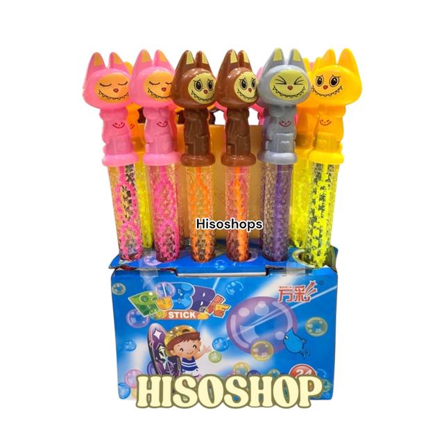Labubu Bubble Buddy Stick ที่เป่าฟองแท่งลาบูบู้ ไม้เป่าฟองสบู่เพื่อนรักสุดน่ารัก ของเล่นเสริมพัฒนาการ คละสีคละแบบ ไม้ยาว 38 cm.