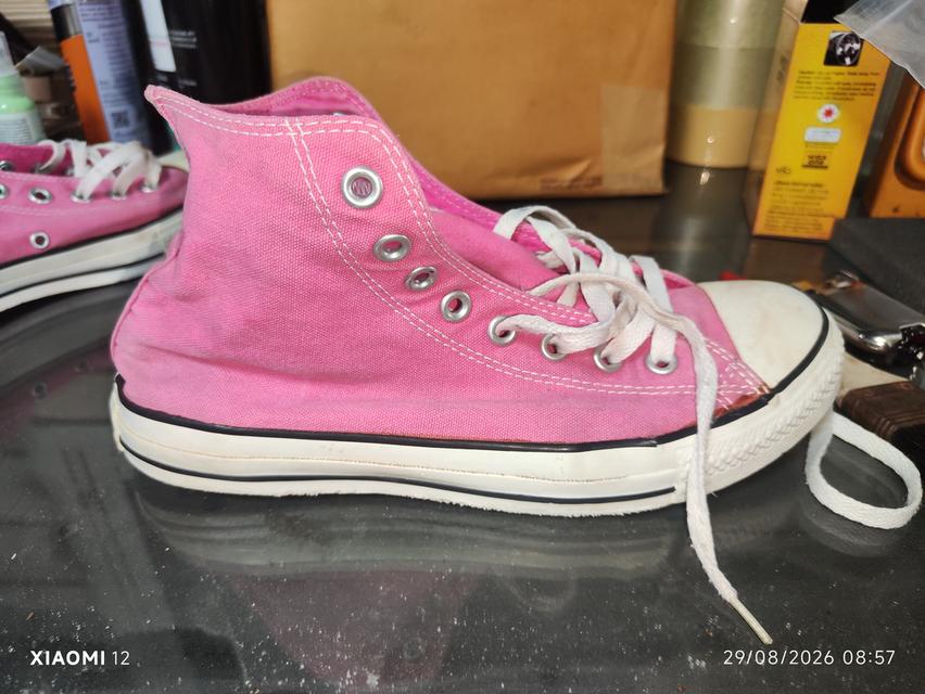 รองเท้า Converse แท้ รุ่นChuck Taylor All Star High(สีชมพู Pink Fuchsia) ผลิตในปี2014 (ขนาด Man 7.5/Women9.5/26cm/EUR41) ไซส์7.5 รูปที่ 6