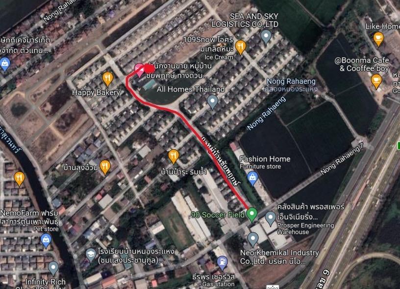 ขายบ้านเดี่ยว 2 ชั้น โครงการชัยพฤกษ์ ทางด่วนรามอินทรา-จตุโชติ 70 ตรว. พร้อมสวนรอบบ้าน ใกล้ทางด่วน จตุโชติ 14