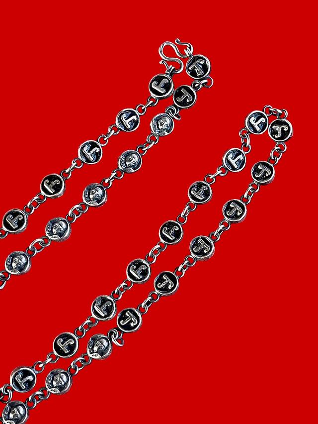 สร้อยนะโม หลังพ่อท่านคล้าย วัดสวนขัน ปี2508 เนื้อเงิน 6