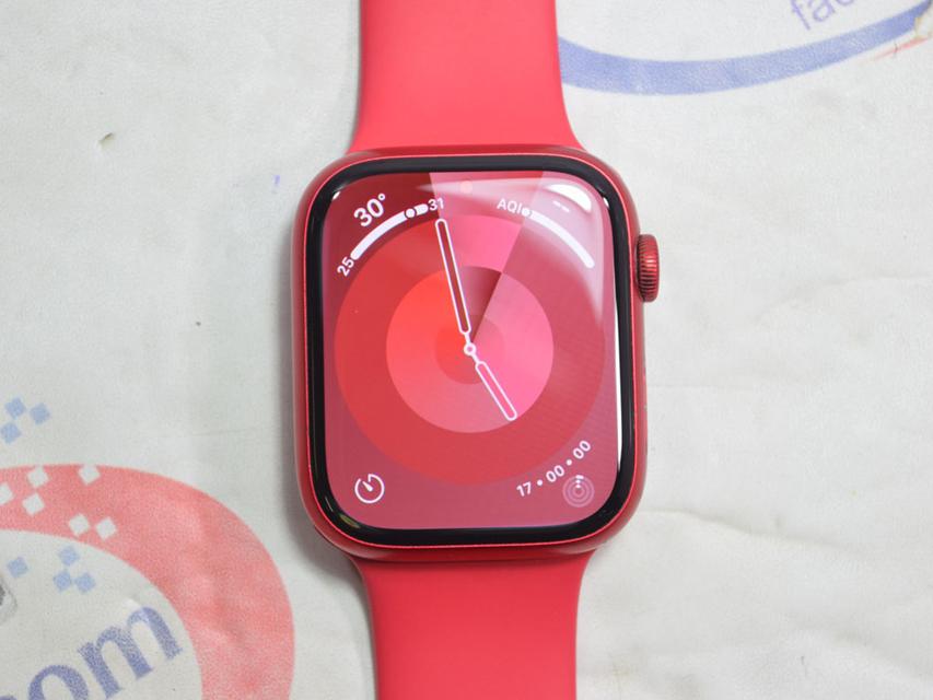 ขายถูกกว่า Apple Watch S8 GPS 45mm (PRODUCT)RED Aluminum แบต 95% จอใส ไม่มีรอย 4