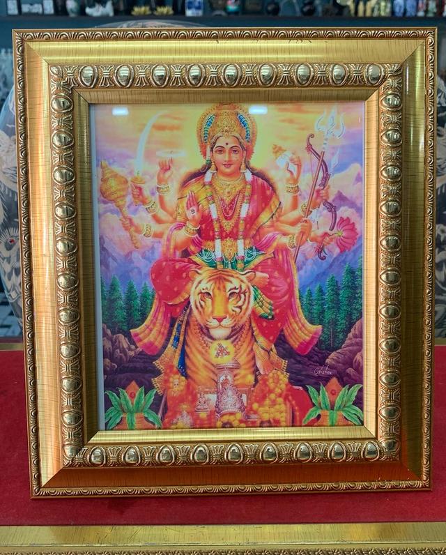 ภาพพระแม่ทรงเสือ พร้อมกรอบ 4