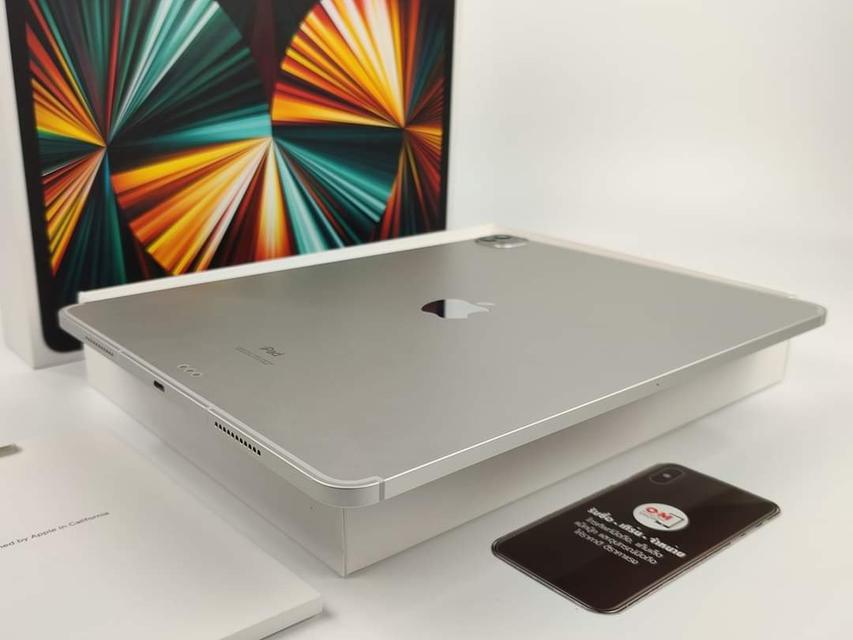 ขาย/แลก iPad Pro 2021 (Gen5) 12.9นิ้ว 1TB (Wifi+Cellular) สี Silver ศูนย์ไทย ประกันศูนย์ เพียง 44,900 บาท  2