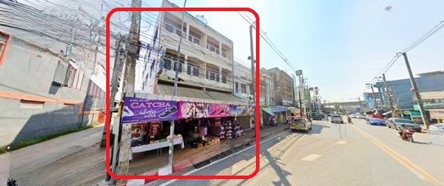 หัวมุม 52 ตร.วา. ตลาดถนนคนเดินไนท์ สีคิ้ว 330 ม. ให้เช่าอาคารพาณิชย์ 3 ชั้น 2 คูหา รร.ประสารวิทยา ติดถนนใหญ่ 2 นอน 2 น้ำ 2