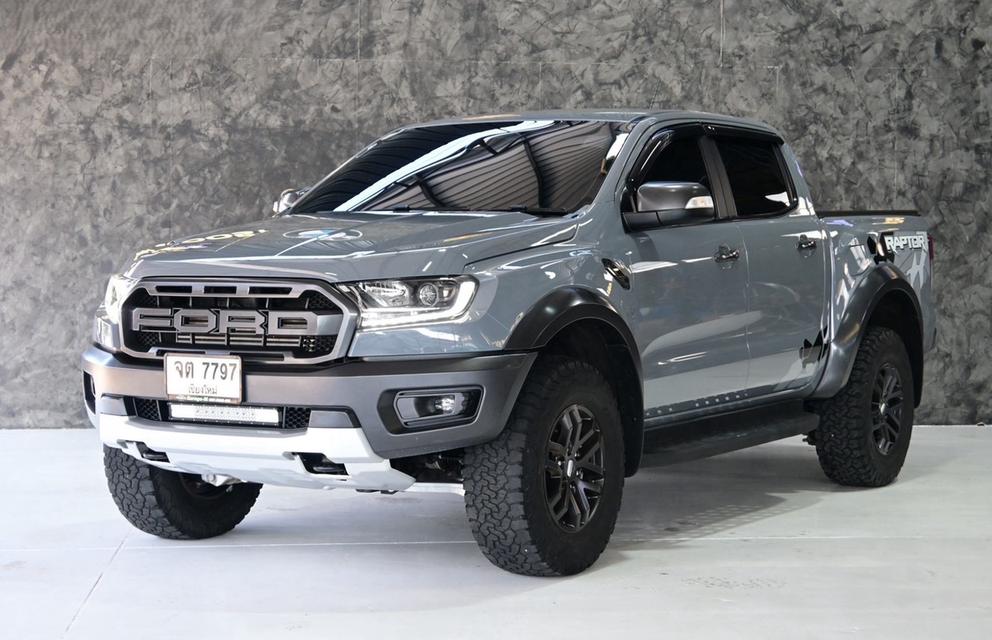 (แจ้งรหัสรถ JRS7797) 🔥 FORD RANGER RAPTOR สีเทา📅 ปี 2018 จดทะเบียน 2019