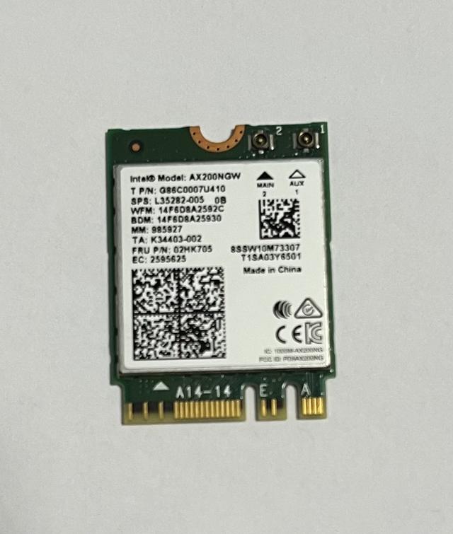 Wireless Card Intel AX200NGW (wifi card)